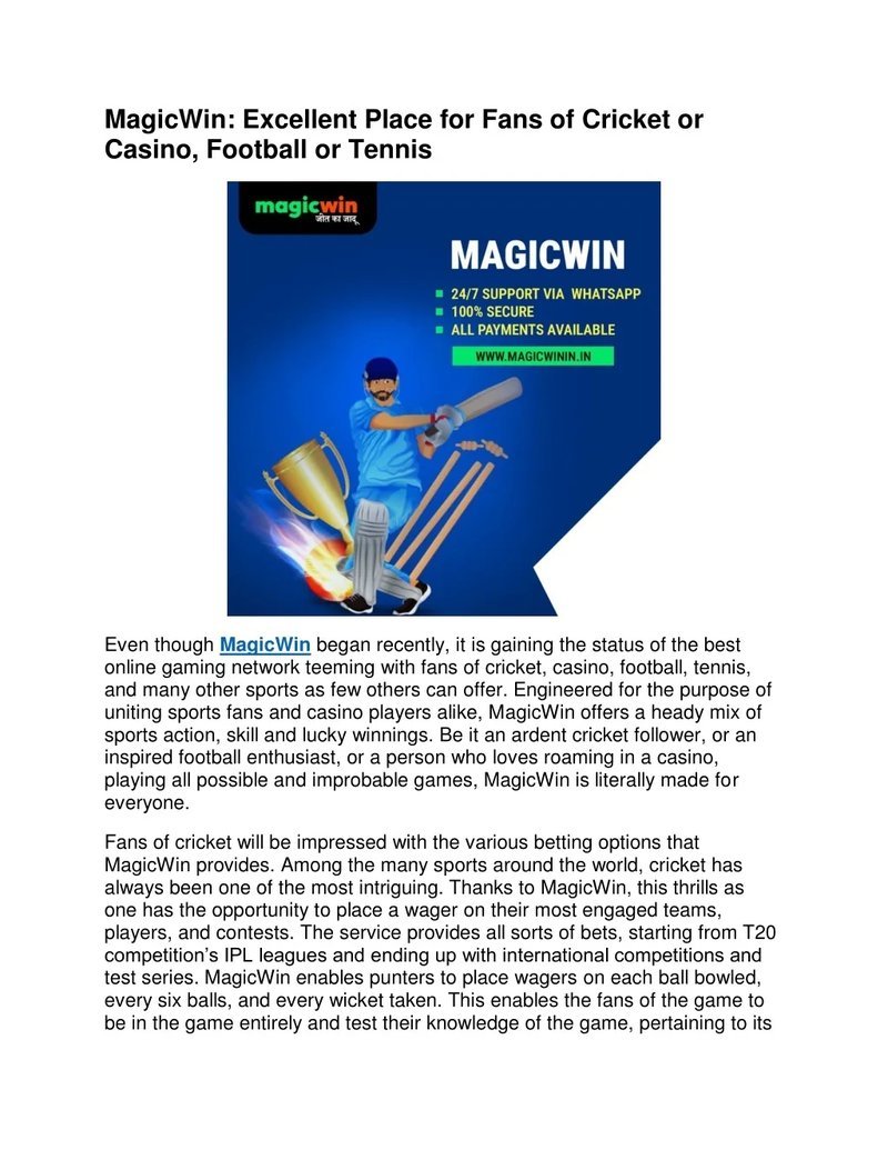 What Is the Magic Win Casino Experience? 1 United Kingdom - magicwin